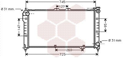 VAN WEZEL Jäähdytin,moottorin jäähdytys 27002101